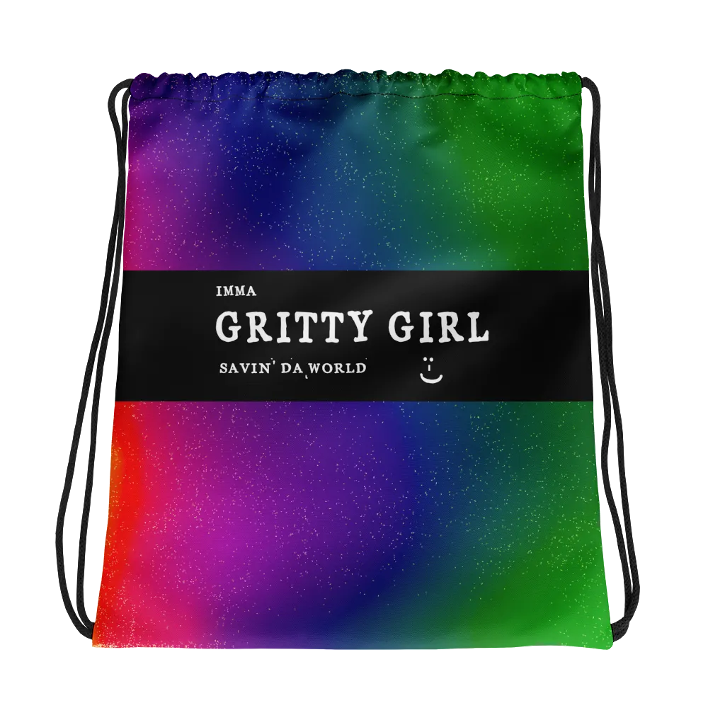 #017488a0 - Gritty Girl Orb 751730 - ALTINO Draw String Bag - Gritty Girl Collection