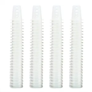 100-Pack Square Hydroponic Net Pots Pods 1.7 Inch Garden Slotted Cups Hydroponic,Heavy Duty Net Pots, Square Bucket Basket for Hydroponics