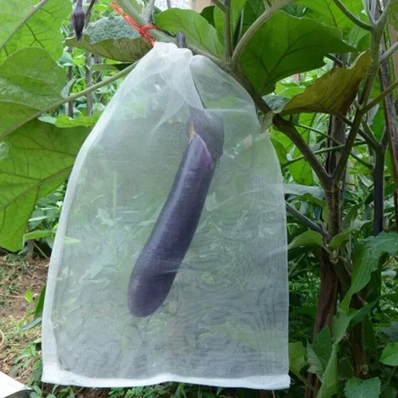 10/50X Fruit & Vegetable Protection Mesh Bags Insect-Proof