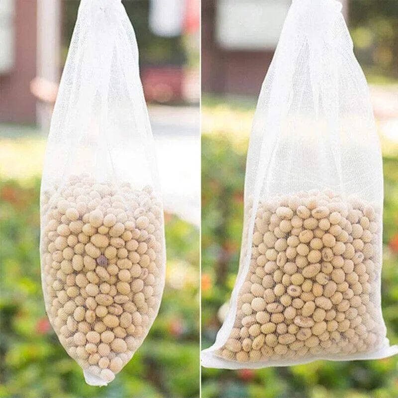10/50X Fruit & Vegetable Protection Mesh Bags Insect-Proof