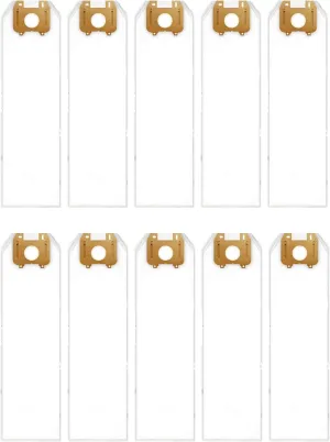 10PcsType LW HEPA Vacuum Cleaner Bags for Oreck Magnesium Upright Vacuum, Part # LWPK6OH, LWPK25OH, LWPK3OH, LW100, LW100LR, LW1500, LW1500RS, 83055-01, Odor Fighting Vacuum Cleaner Bags,white