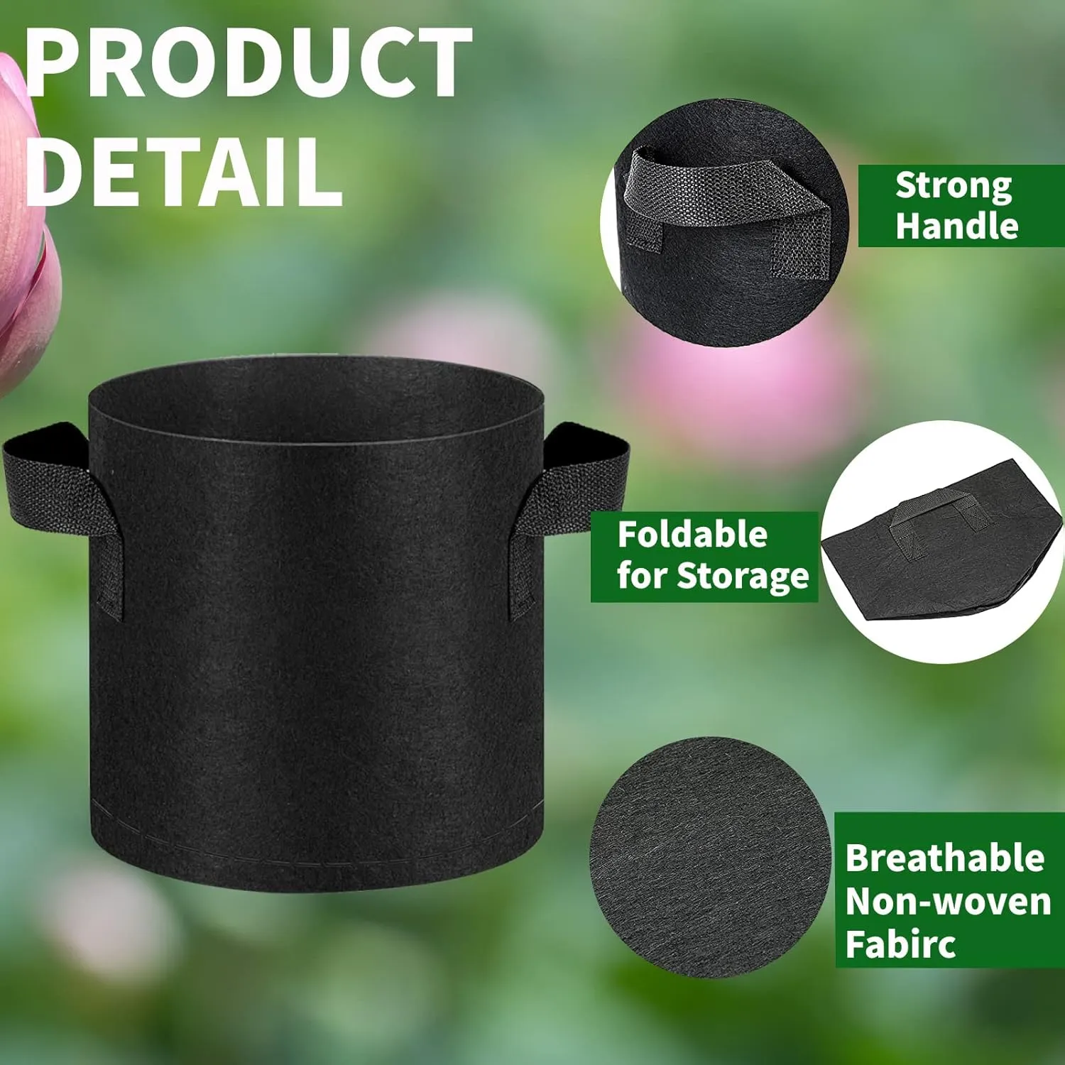 12 Pack Lily Plant Pots for Pond, 1 Gallon Aquatic Pond Planter with Handles Water Garden Reusable Fabric Plant Pots for Aquatic Plants, Flower Fruits Growing (12, 1 Gallon)