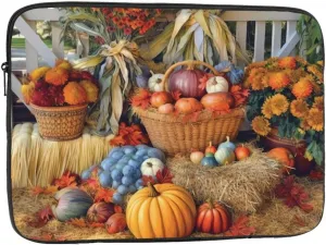 13 Inch Laptop Sleeve Bag Waterproof Shockproof Laptop Case Bag Autumn Harvest Thanksgiving Computer Skin Bags Lightweight Tablet Carrying Case