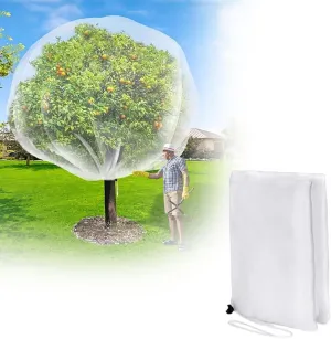 13 x 10 FT Large Fruit Tree Netting Bags Garden Plant Protector with Zipper and Drawstring Blueberry Bushes Netting Covers Plant Protection Mesh Net Bags from Small Animals and Creatures