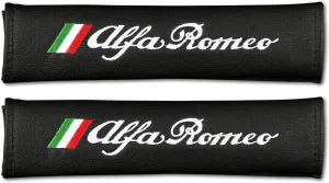 2 PCS Car Seat Belt Pads for Alfa Romeo Giulia Stelvio 159 147 156 166 Giulietta MITO GT, seat Belt Shoulder pad Belt Strap Shoulder Cover Seatbelt Covers Seat Strap Pads