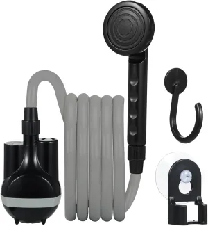 2024 Portable Camping Shower Outdoor/Indoor Electric Shower with Water Switch, 2200mAh Type-c Reable Fast Charging,6.6ft for Camping Beach Swimming Traveling Hiking Car & Pet ing