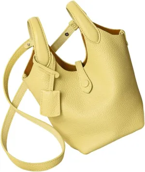 2025 Women's Niche Design, Top Leather Vegetable Basket, Women's Handheld Bucket Bag, Crossbody Bag