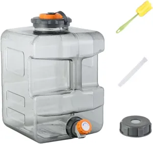 2.1/3.2/4 Gallon Water Jug Portable Water Container BPA Free Camping Water Storage Tank with Spigot, Leakage Thickened Water Bucket, Electric Water Pump Can Be Installed