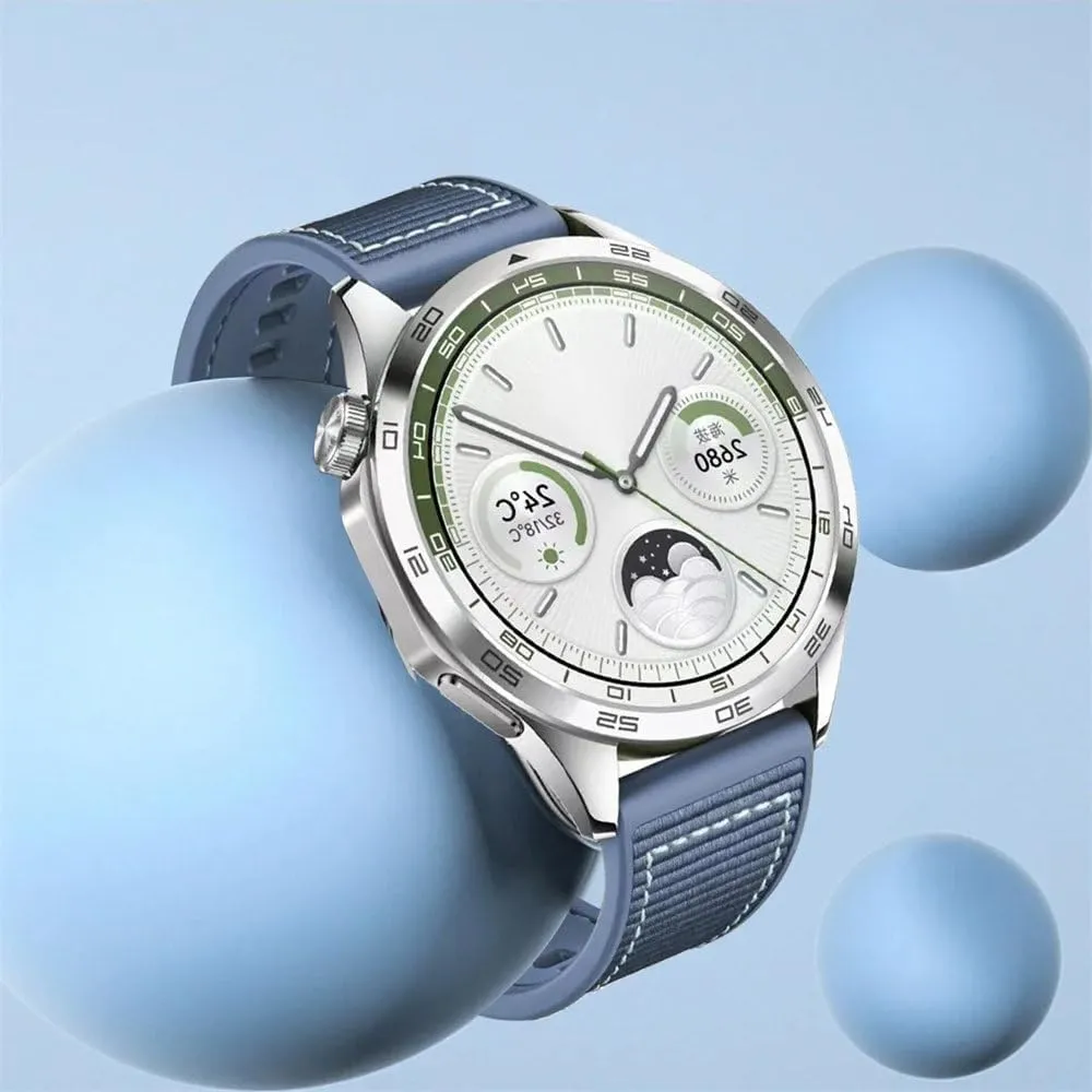 22mm Composite Silicone Strap For Huawei Watch GT4 46mm Nylon Braided Bracelet Band For Huawei Watch 4/3/GT4-3-2 Pro Belt