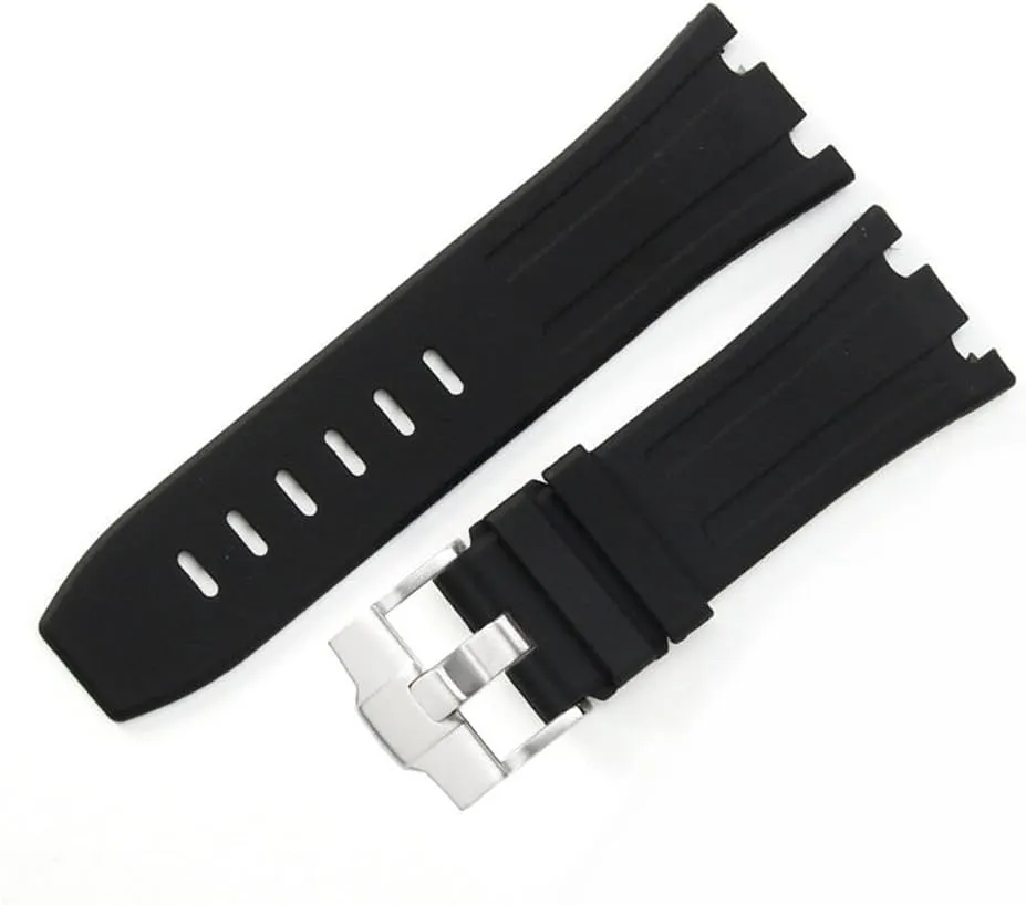 28mm Rubber Silicone Watch Strap for AP 15703 for Audemars for Piguet for Royal Oak for Offshore 26020 26170 26178 26470 26471 Watchband Belt