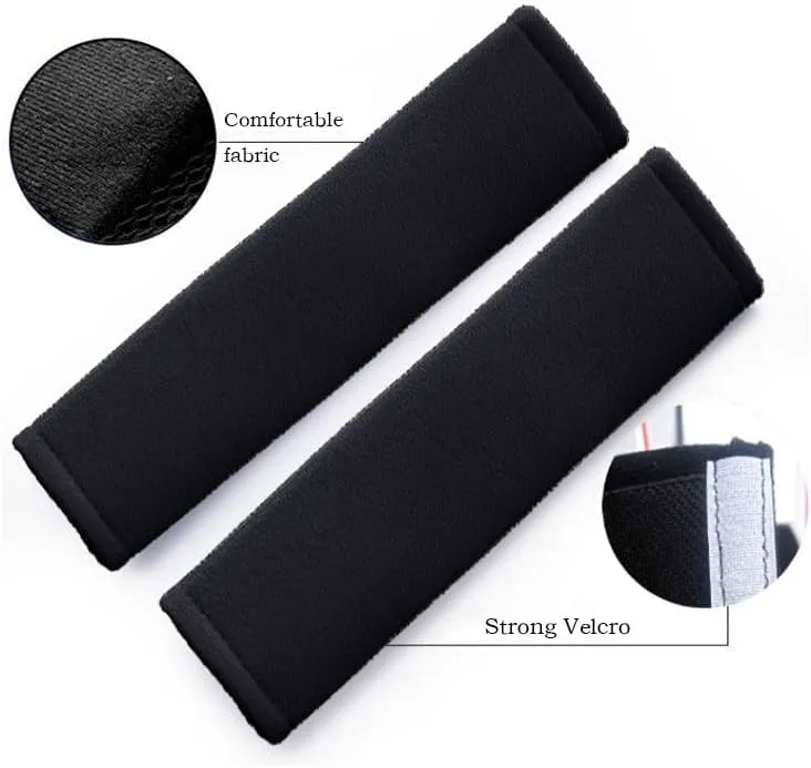 2PCS Auto Seatbelt Cover for Dodge Caliber Journey Challenger Dorango 2008-2024, Seatbelt Shoulder Pad, Vehicle Seat Belt Pads, Seatbelt Protector,White-Fluff