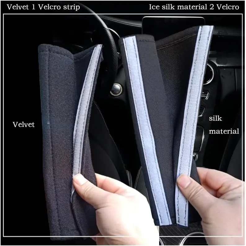 2PCS Auto Seatbelt Cover for Dodge Caliber Journey Challenger Dorango 2008-2024, Seatbelt Shoulder Pad, Vehicle Seat Belt Pads, Seatbelt Protector,White-Fluff
