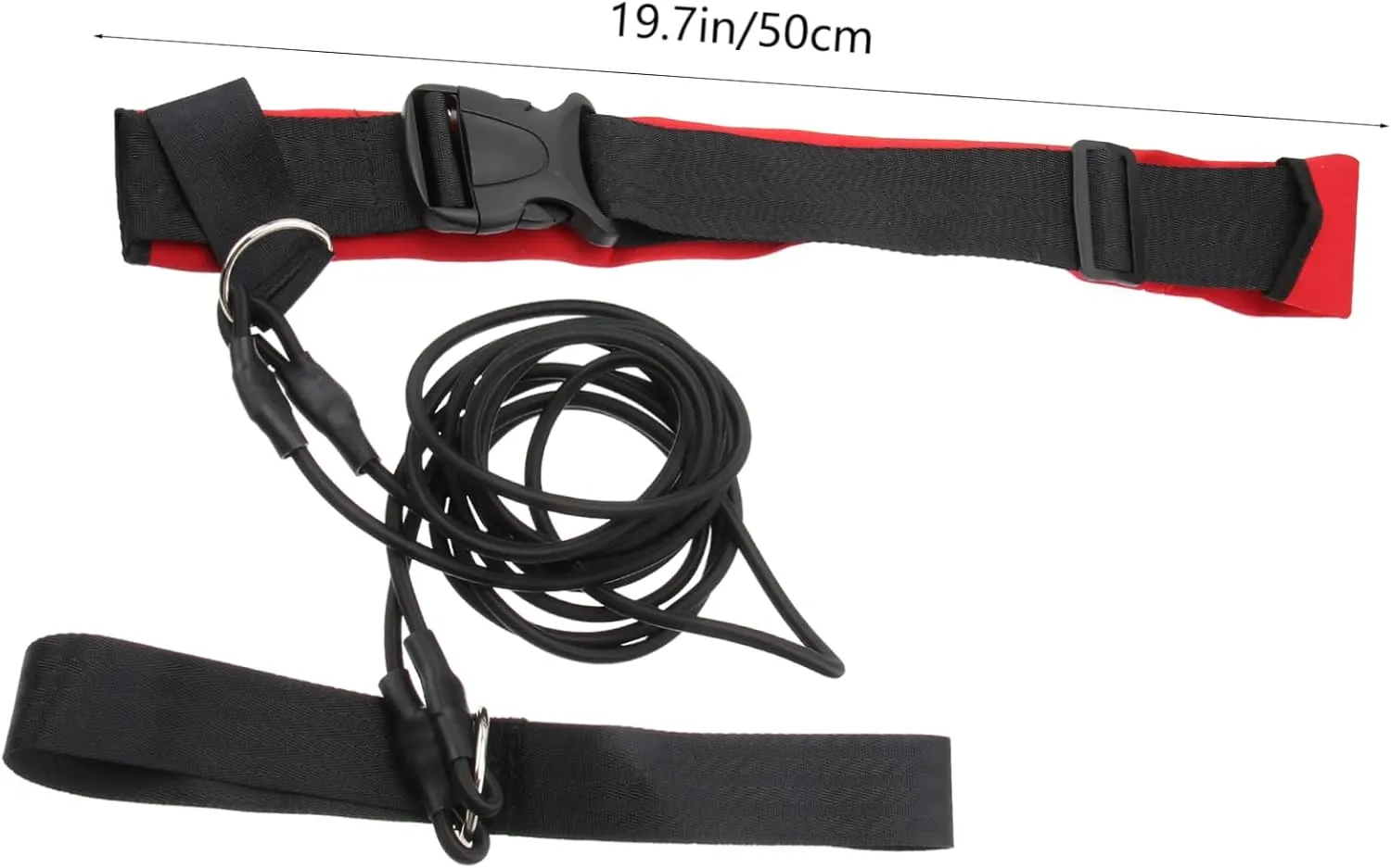2pcs Elastic Rope Swim Resistance Equipment Swimming Bungee Cord Set Swimming Pool Training Belt Resistance Leash Swim Training Belt Aldult Red Belt Swimming Belts