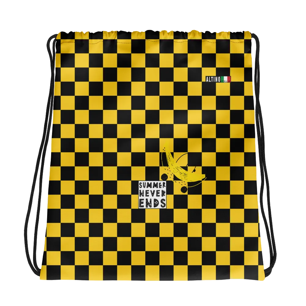 #3e38eda0 - Bananna Black - ALTINO Draw String Bag - Summer Never Ends Collection