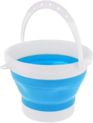 3L Folding Silicone Collapsible Bucket Camping Outdoor Fishing Pot Durable Silicone Folding Collapsible Bucket Kitchen Camp Garden Water Carrier 3L Collapsible Silicone Plastic Bucket