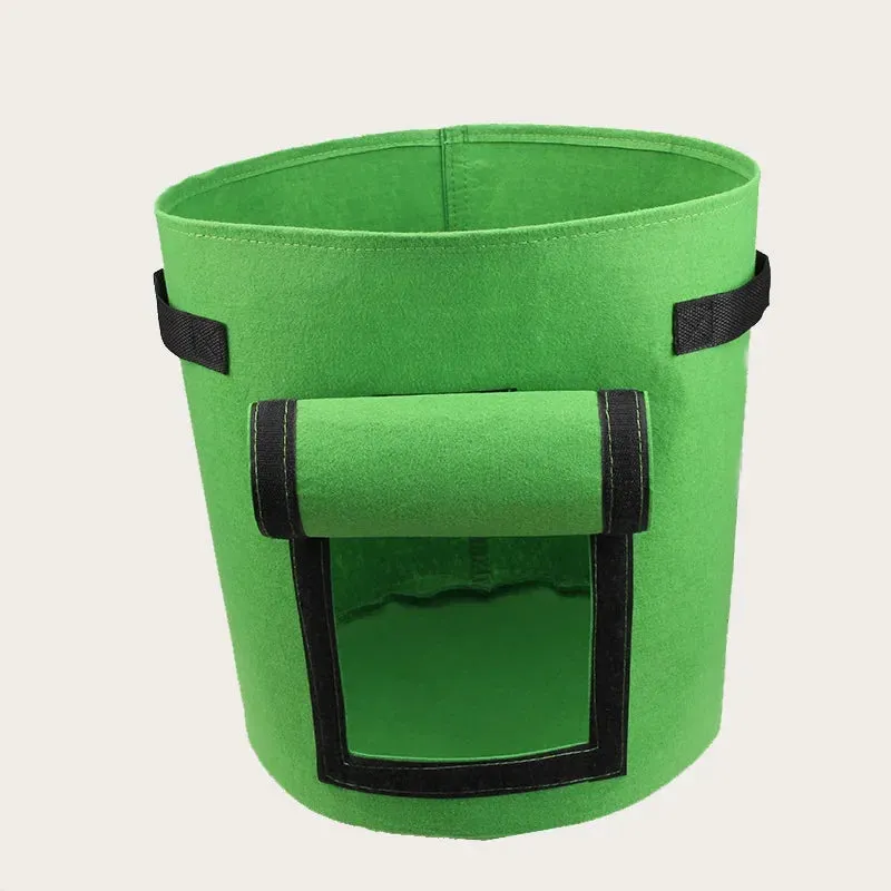 3PCS Felt Plant Grow Bags Nonwoven Fabric Garden Potato Pot Greenhouse Vegetable Growing Bags Moisturizing Vertical Tools