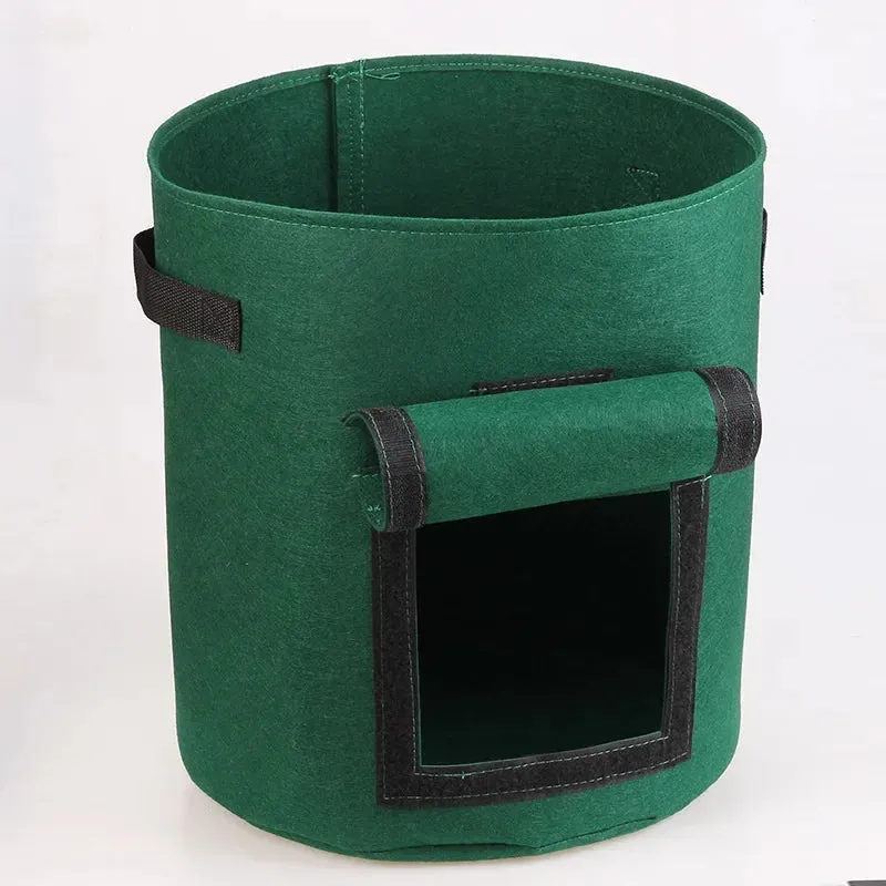 3PCS Felt Plant Grow Bags Nonwoven Fabric Garden Potato Pot Greenhouse Vegetable Growing Bags Moisturizing Vertical Tools