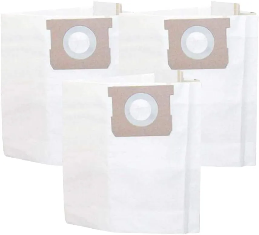 3PCS Replacement Dust Bags Compatible with Shop Vac Type 90661 906-61 9066100,5 to 8 Gallon