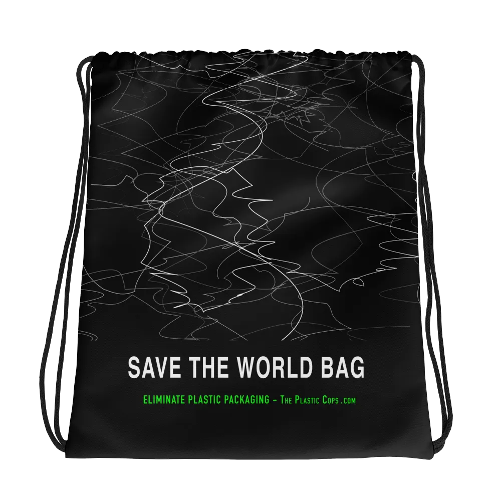 #4c5dcea0 - ALTINO Draw String Bag - Noir Collection