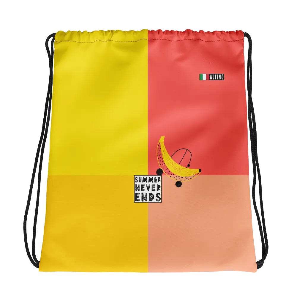 #5d5df8a0 - Pineapple Mango Watermelon Orange Cream - ALTINO Draw String Bag