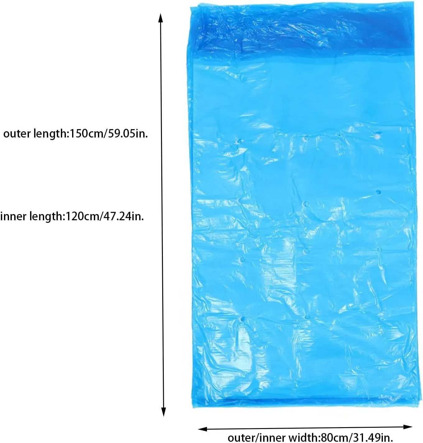 5PCS Banana Grow Bag, Plastic Protection Cover Ripening Netting, 150 * 80cm/59 * 31in. Sun Protection Fruit Keeper, Yellow Banana Rainproof Cover (Blue)