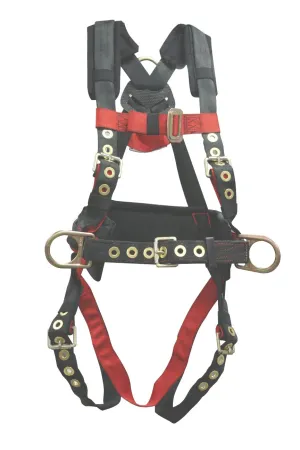 65322 Premium Iron Eagle Polyester/Nylon 3 D-Ring Harness with Tongue Buckles, Medium