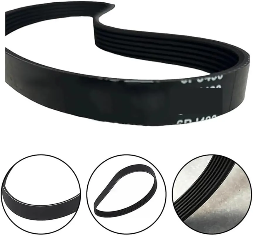 6PJ490 Universal Drive Belt Compatible with Lawn Mower Qualcast Sovereign Garden Cutting Compatible Replacement Parts Metric Imperial(Imperial)