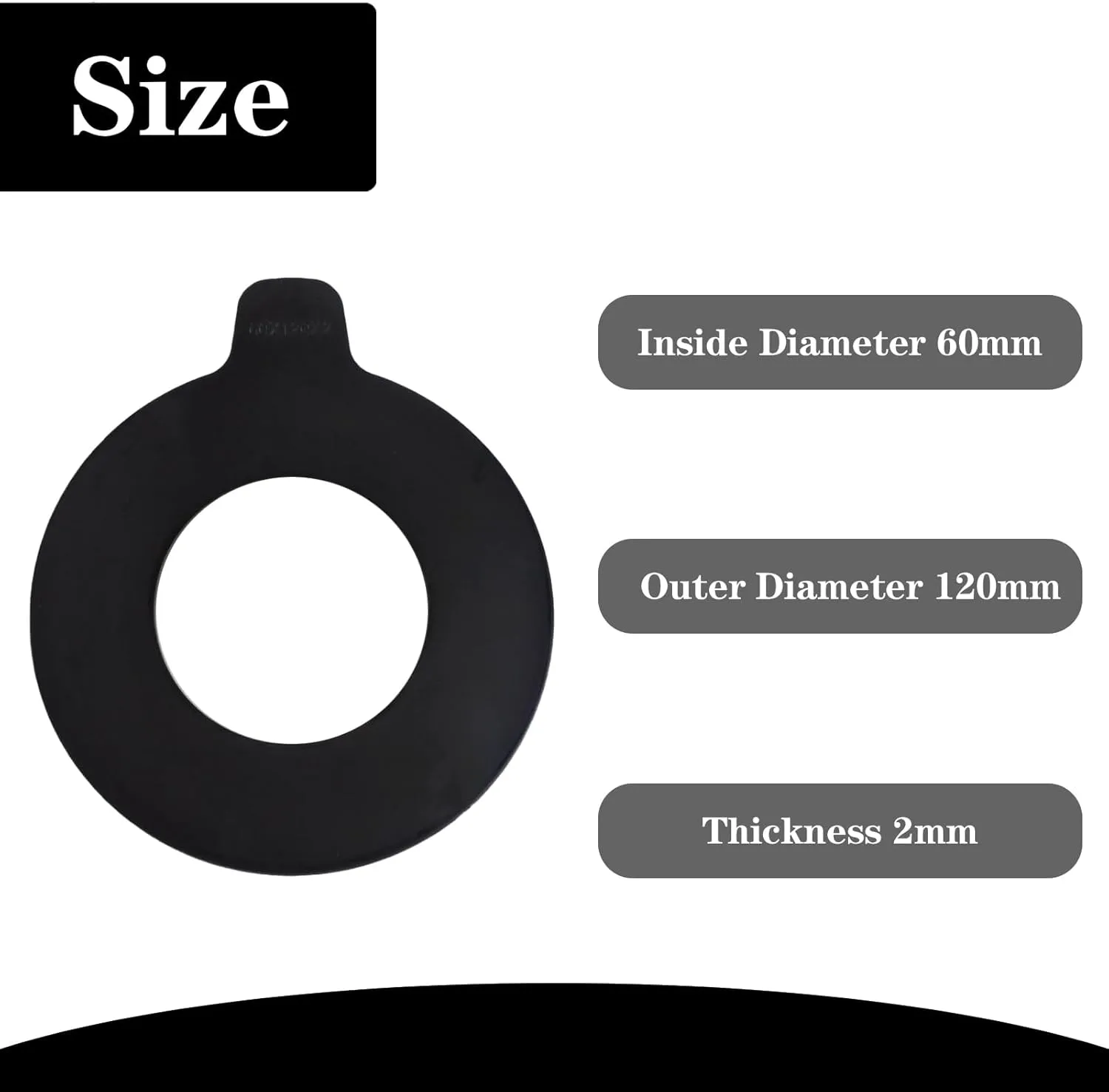 8 x 60mm Bucket Pin Shim Kit for Excavator and Skid Steer 2mm Thickness Fit for JCB Kubota Bobcat CAT John Deere New Holland Hitachi Komatsu