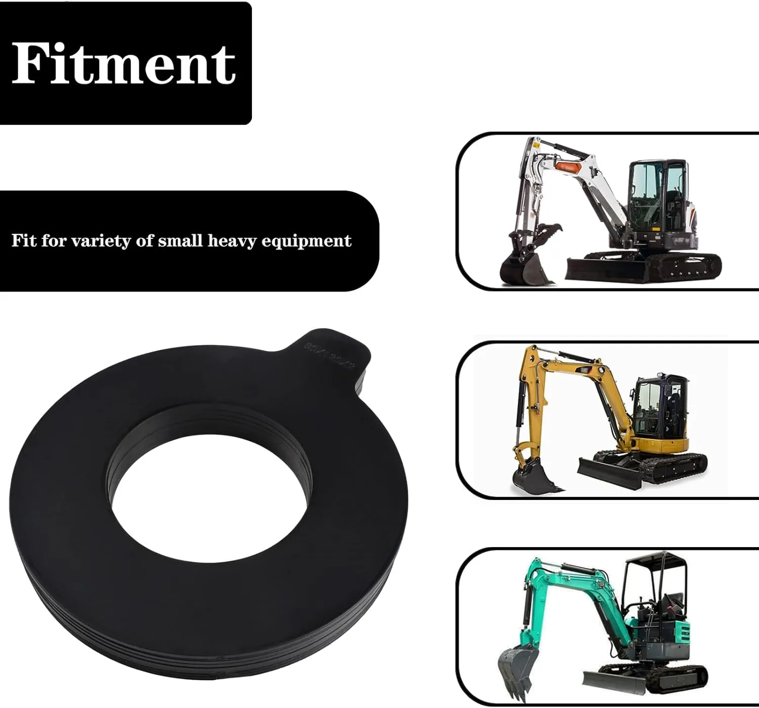 8 x 60mm Bucket Pin Shim Kit for Excavator and Skid Steer 2mm Thickness Fit for JCB Kubota Bobcat CAT John Deere New Holland Hitachi Komatsu