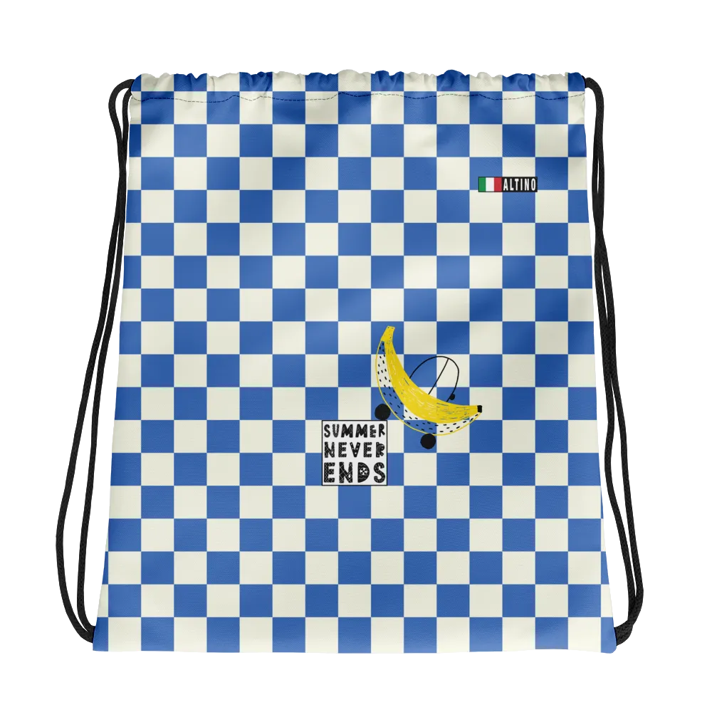 #89a750a0 - Blueberry And Cream - ALTINO Draw String Bag - Summer Never Ends Collection