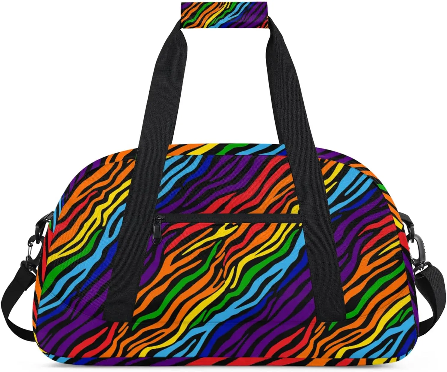 Abstract Stripe 18 inch Small Gym Bag for Women and Men, Lightweight Carry On Weekender Bag Mini Duffel Bag for Travel Sports Workout