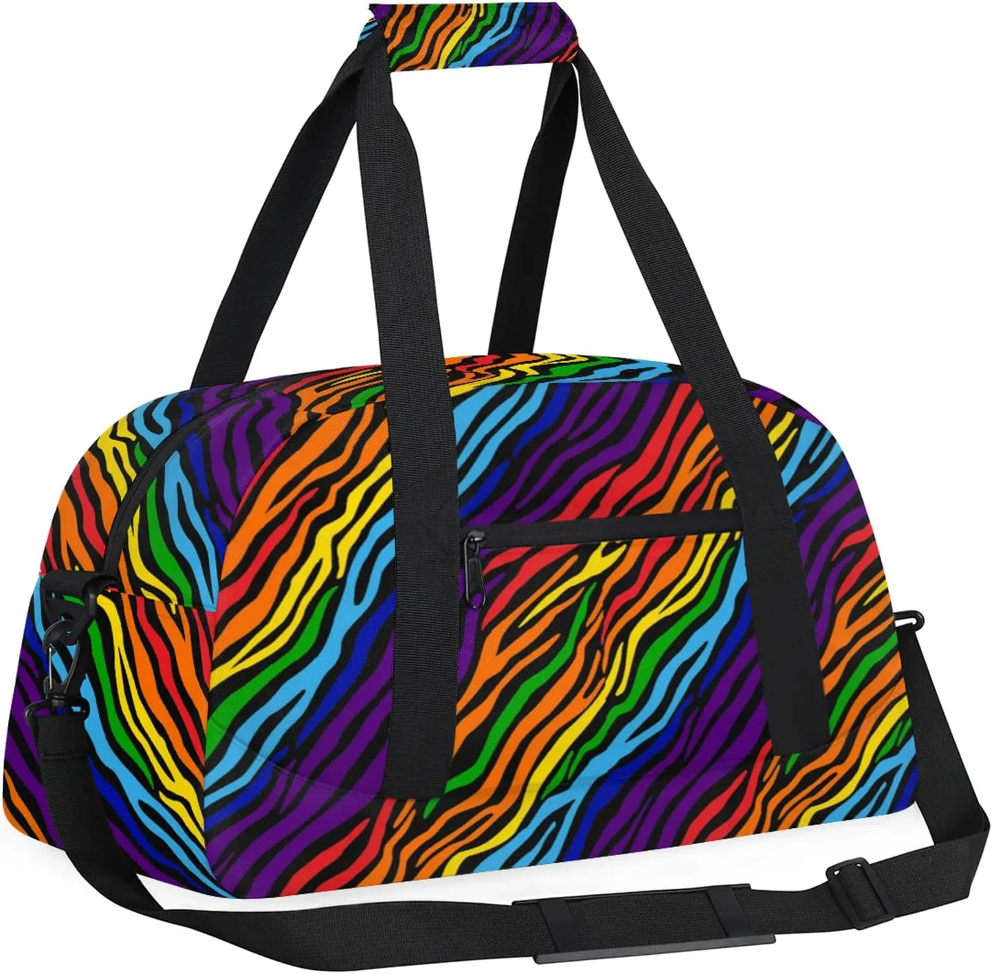 Abstract Stripe 18 inch Small Gym Bag for Women and Men, Lightweight Carry On Weekender Bag Mini Duffel Bag for Travel Sports Workout