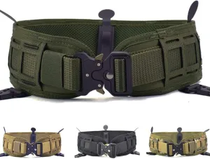 ACTIONUNION Tactical Battle Belt Set Airsoft Molle Belt Slim War Belt