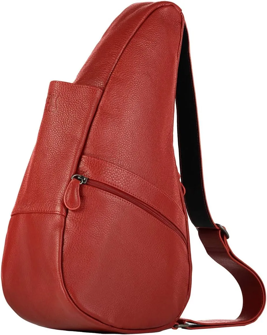 AmeriBag 17" Leather Crossbody Sling Healthy Back Bag