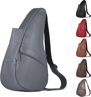 AmeriBag 17" Leather Crossbody Sling Healthy Back Bag