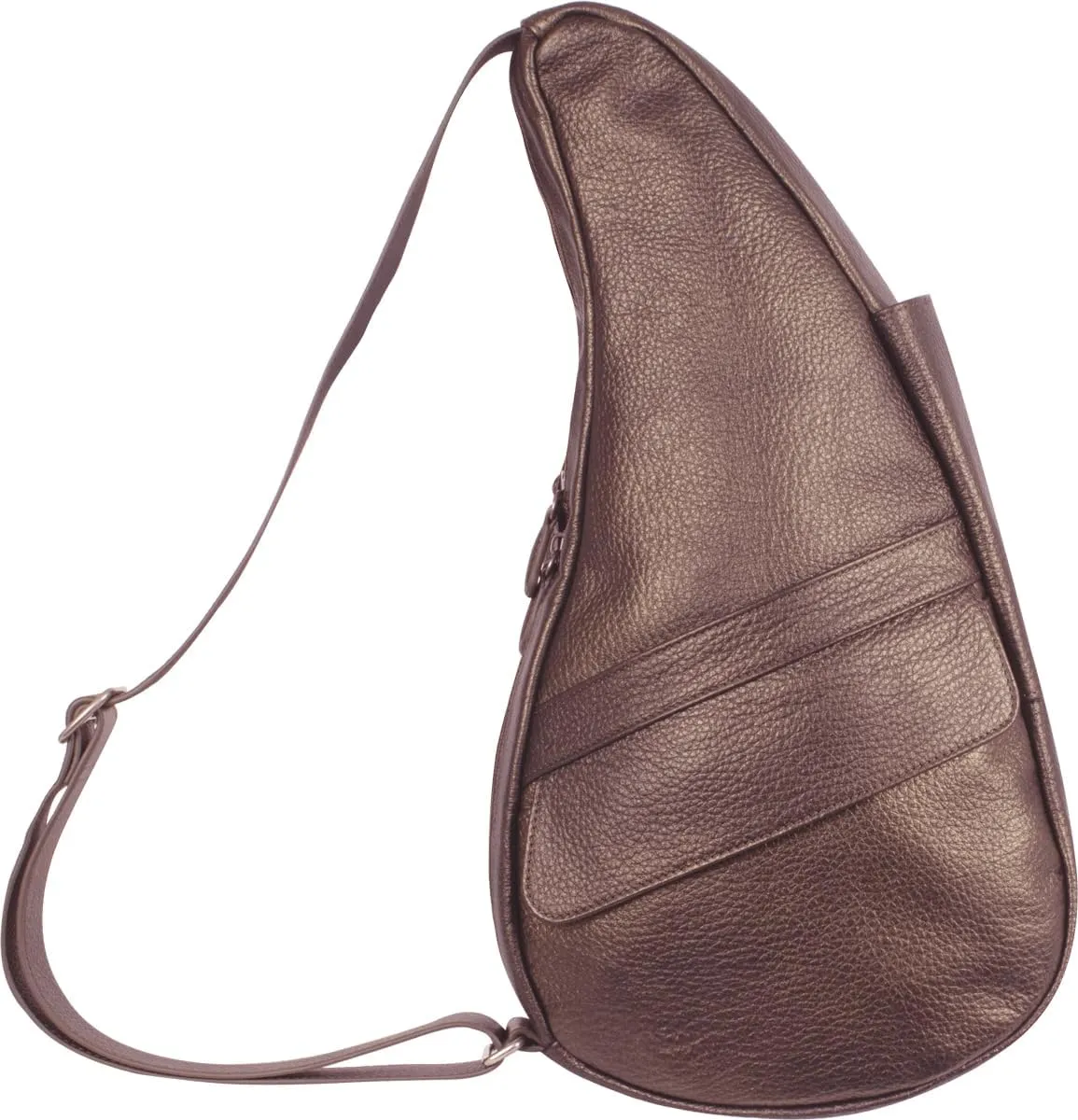 AmeriBag 17" Leather Crossbody Sling Healthy Back Bag