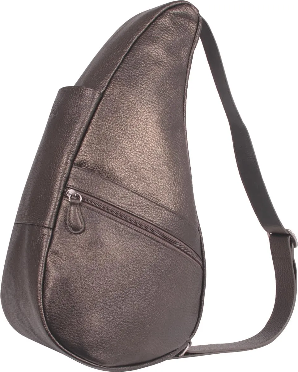 AmeriBag 17" Leather Crossbody Sling Healthy Back Bag
