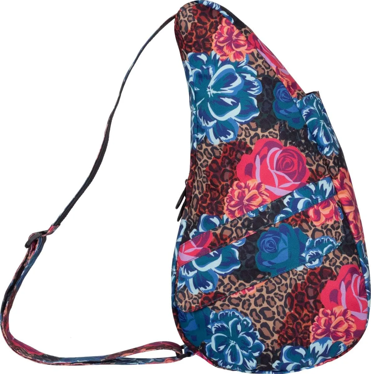 AmeriBag 17" Print Crossbody Sling Healthy Back Bag (Wild Rose)