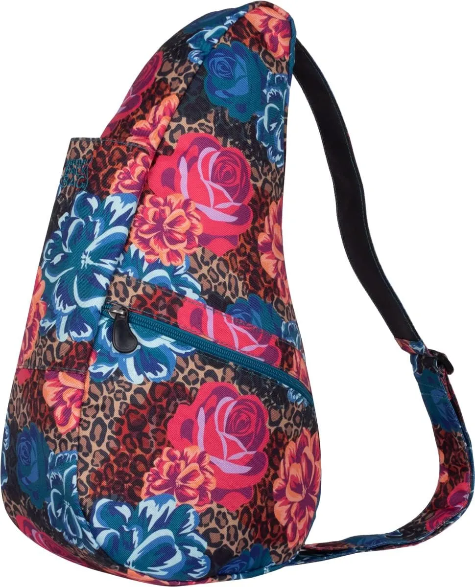 AmeriBag 17" Print Crossbody Sling Healthy Back Bag (Wild Rose)