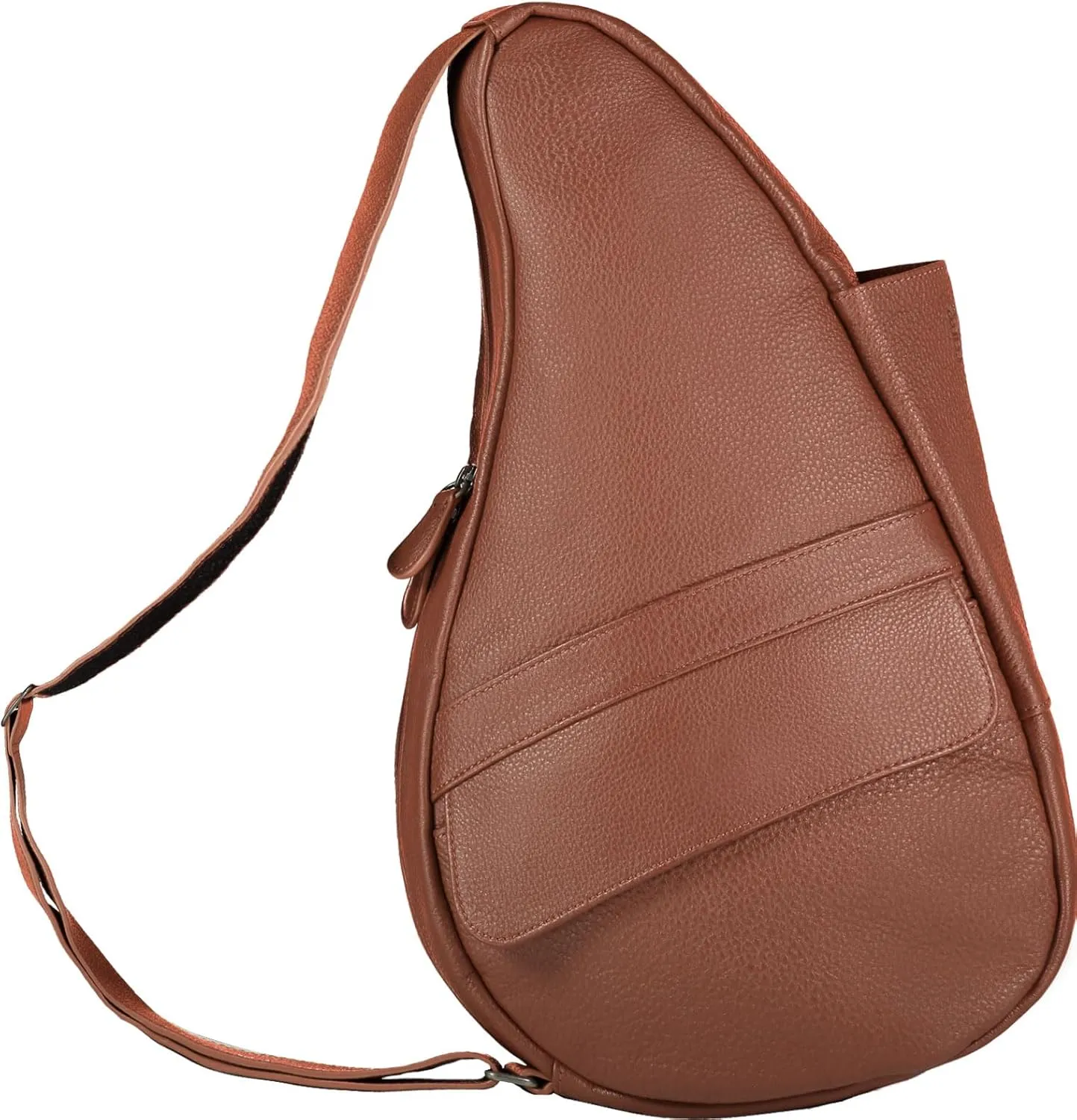 AmeriBag 19" Leather Crossbody Sling Healthy Back Bag