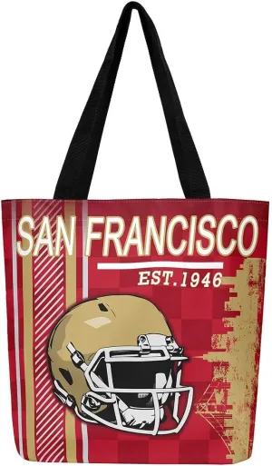 American Football City Canvas Tote Bag Football Sports Ball Game Travel Shopping Bag,Teen Rugby Helmet