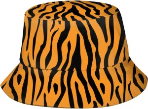 Animal Tiger Bucket Hats Fashion Sun Cap Packable Outdoor Cool Fisherman Hat for Women and Men