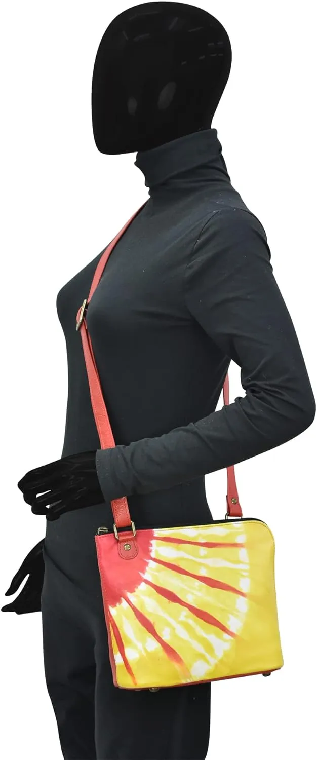 Anna by Anuschka Crossbody Organizer Bag - Genuine Leather