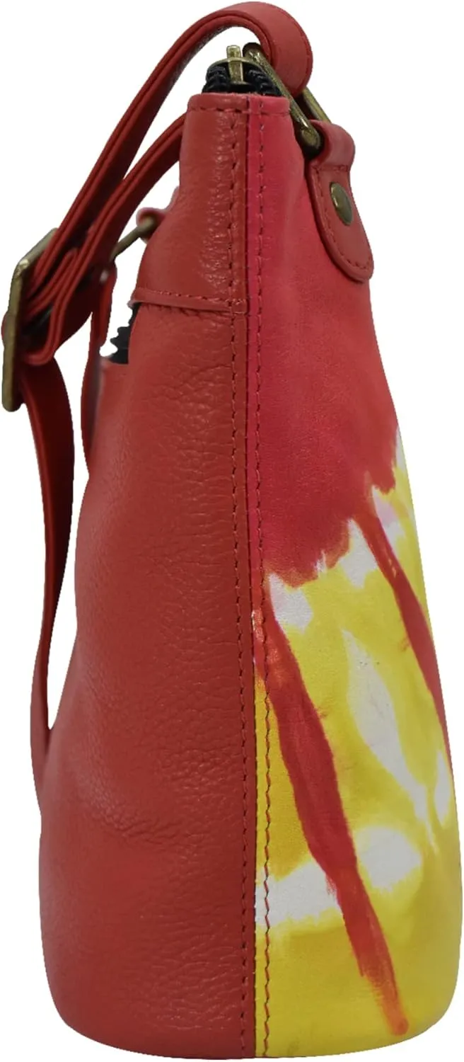 Anna by Anuschka Crossbody Organizer Bag - Genuine Leather