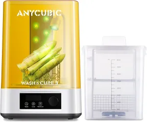 ANYCUBIC Wash and Cure 3, Upgraded Volume 2 in 1 Wash and Cure Station, with Gooseneck Lights, for Mars Anycubic Photon Mono 4 K 2 LCD SLA DLP 3D Printer, Washing Size of 165 x 100 x180 mm
