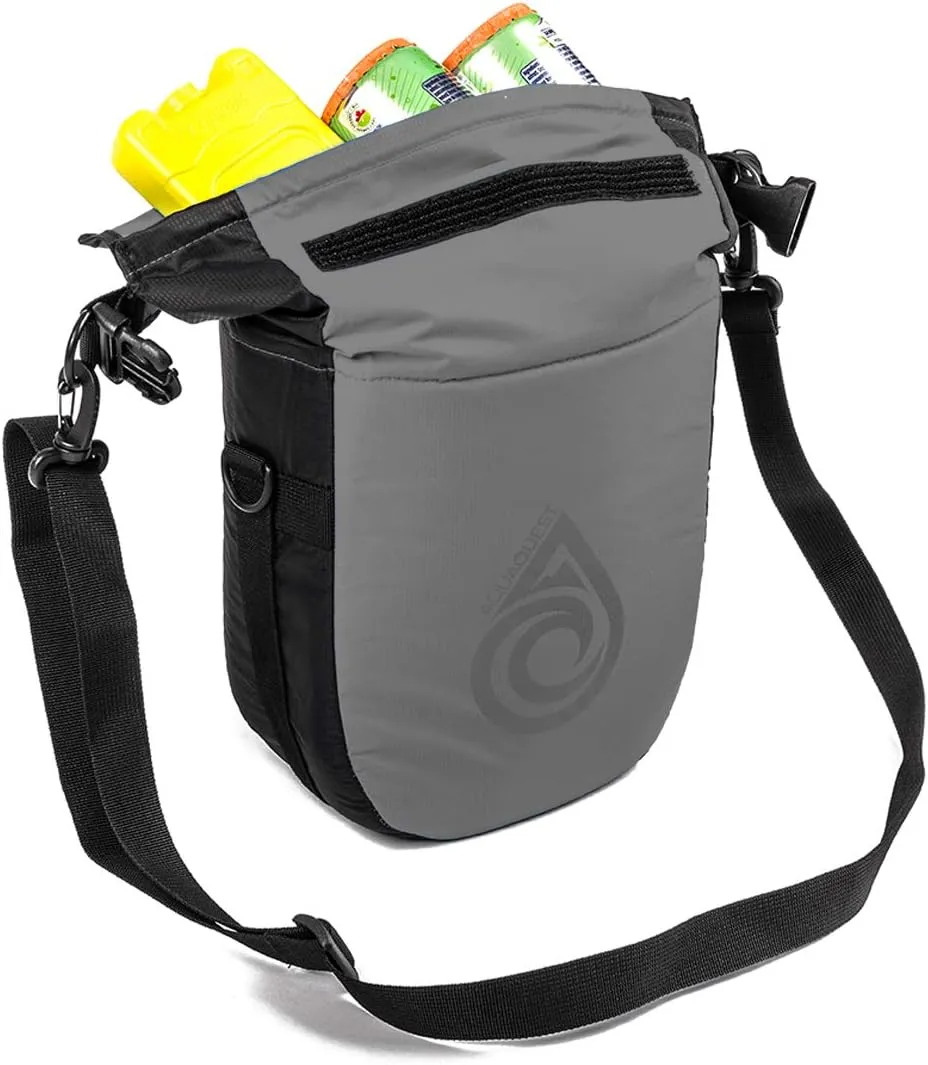 Aqua Quest Ice Cave Insulated Dry Bag - 5L & 12L Cooler Drybag - Waterproof, Lightweight, Compact - Grey, Blue, Black