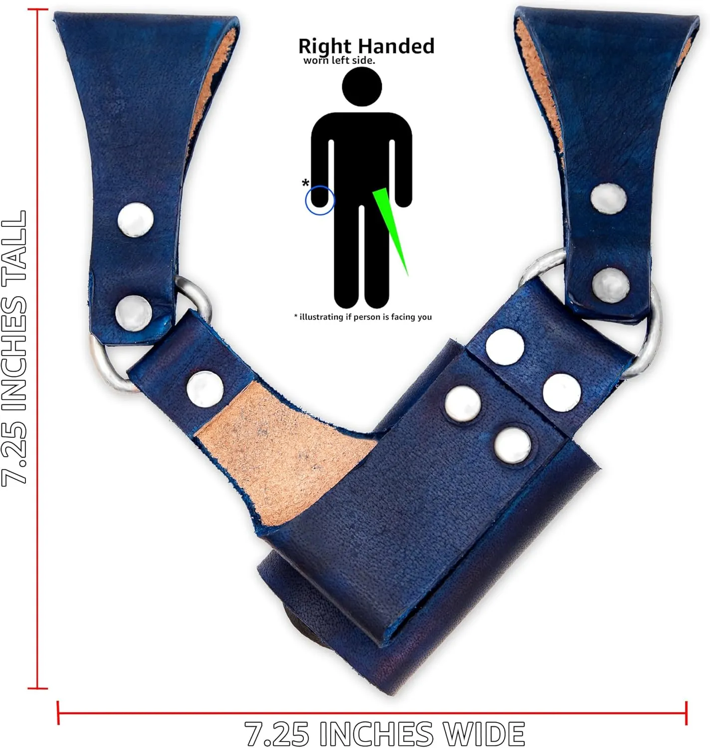 Armory Replicas™ - Premium Leather Sword Holster - Medieval Inspired Handcreafted Costume LARP Weapon Frog Accessory