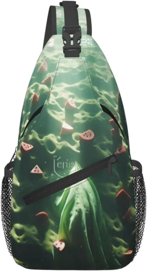 Atmospheric illumination Cross Chest Bag Diagonally Men Women Crossbody Shoulder Bag Casual Fashion Travel Bag Sling Backpack