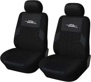 AUTOYOUTH Car Seat Covers for Front Seats, Breathable and Washable Bucket Seat Covers for Cars, Truck, SUV, Vans Airbag Compatible Automotive Interior Covers, Black…