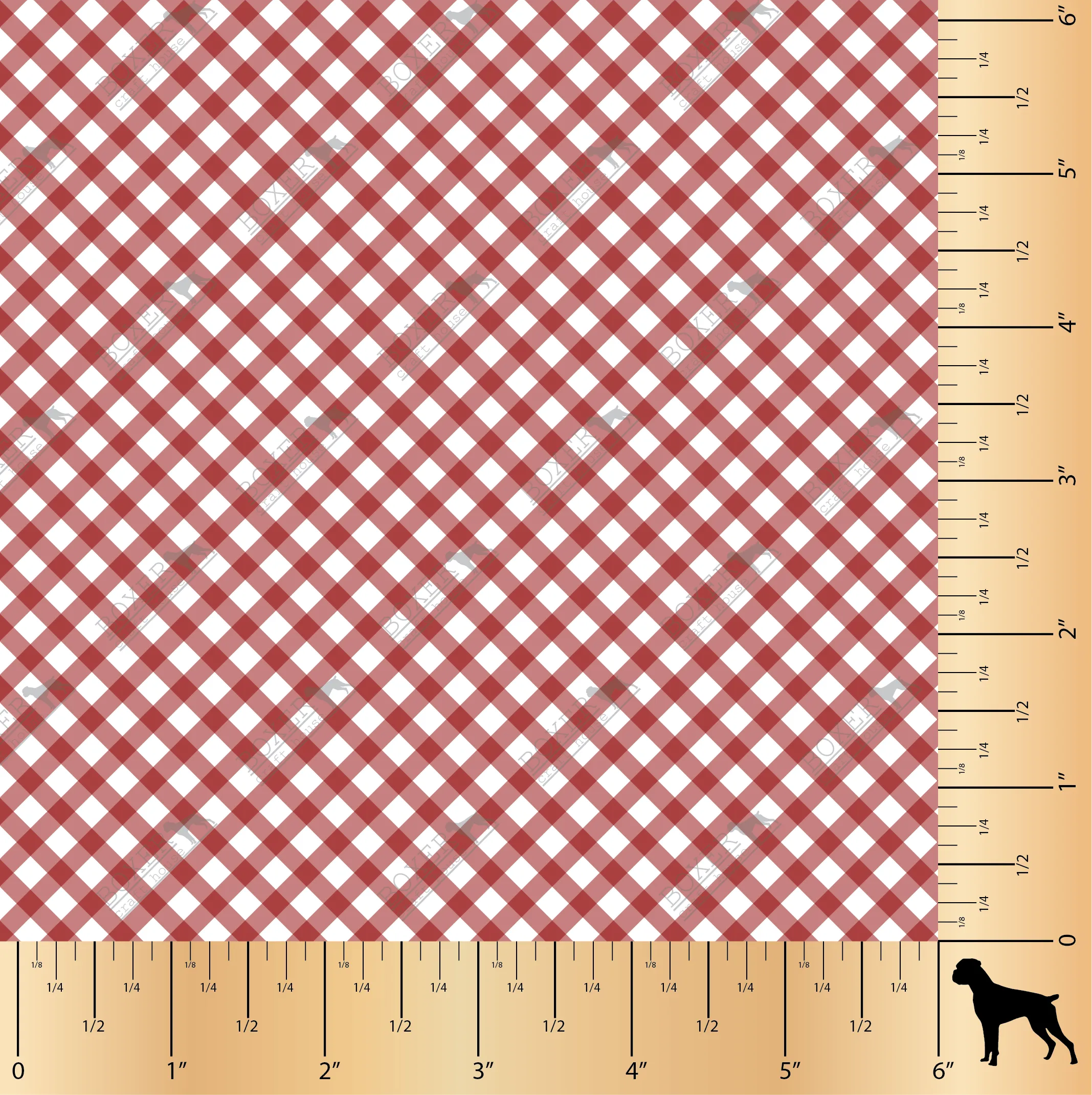 Autumn Harvest - Crosshatch Red